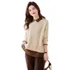2026 Novo Outono Inverno Gola Falsa Duas Peças Malha Camada Base Top Feminino Solto Aumentado Quente Roupa Íntima Camiseta Top