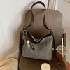 Bolso Tejido de Lino Retro para Mujer 2026 Nuevo de Moda Estilo Vacacional Bolso de Paja Versátil Bolso Cruzado tipo Cubo