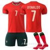 25-26 Portugal Local Infantil Traje de Uniforme de Fútbol Ronaldo No. 7 Jersey de Ronaldo 21 Uniforme de Entrenamiento Rota