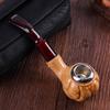 Pipa de baquelita Changfeng de nivel básico, pipa portátil con filtro microporoso para hombres, pipa de fumar de metal antigua, juego de fumar al por mayor