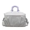 Bolsa expandible para ocio y fitness con diseño de cuadros, elegante bolsa de entrenamiento de yoga, bolsa multifuncional compatible con trolley para viajes cortos