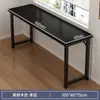 Escritorio doble largo estudiante hogar dormitorio estudio escritura casa de alquiler escritorio rectangular para computadora mesa estrecha de pared