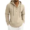 Sudadera casual para hombre de otoño e invierno, con cremallera a la mitad, cuello alto, forro polar, de carga catiónica, estilo europeo y americano, para uso transfronterizo