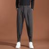 Moda Otoño e Invierno 2024 Nuevos Pantalones Casuales para Hombre Gruesos Sueltos Rectos Ropa Exterior Lijado Pantalones Pequeños para Niños