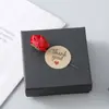 Dia dos Namorados Adesivo de Rosa Caixa de Joias Tampa Céu e Terra Caixa de Decalque Feita à Mão Caixa de Embalagem para Joias Pingente Anel Brincos