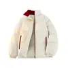 Chaqueta de Algodón con Cuello Alto Sidalai para Hombre, Pareja, Chaqueta Acolchada Engrosada, Ropa Exterior Cálida Casual, Marca de Tendencia, Chaqueta de Algodón Holgada, Ropa de Algodón
