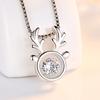 Collar S925 Yilu Has You Plata Esterlina Estilo Coreano Mujer Alce Inteligente Latido de Corazón Joyería Popular Lote de Joyería de Plata