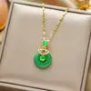 Moda Leve Luxo Titânio Colar de Aço Feminino Simples All-match Requintado Pingente de Zircão Internet Celebridade Clavícula Cadeia Nicho Jóias de Alta Qualidade