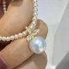 Accesorios DIY Plata de Ley S925 Colgante de Hoja Perla Broche Cabeza de Colgante Abrible Accesorios Base de Plata 10-14