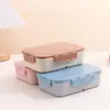 Lancheira Flip-Top com Compartimentos para Trabalhadores de Escritório, Micro-ondas, Lancheira Portátil para Passeios, Lancheira de Plástico à Prova de Vazamentos para Estudantes
