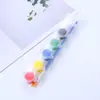 Seis seis pigmento acrílico unido 3ML5ML12 colores pintura DIY set pincel pintura de piedras jardín de infantes arte pintura