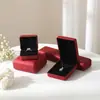 Caja de joyería de caja de hierro de cuero PU, caja para anillos, caja para colgantes, caja para pulseras, joyero, caja de embalaje para joyería de hierro en bruto