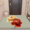 Alfombrilla de Baño Estéreo 3D de Lodo Diatomeas, Absorbente de Agua para el Hogar, Secado Rápido, Resistente a la Suciedad, Alfombrilla Antideslizante, Felpudo Estilo Chino para Puerta de Entrada