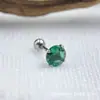Pendientes de Bola de Aleación de Titanio Astmf-136 con Rosca Externa y Circonita Pendientes de Titanio G23 con Rosca Interna y Circonita Joyería Cabeza