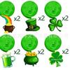 Irlanda transfronteriza St. Decoración del Día de San Patricio, bandera de hierba de la suerte, trébol, flor, espiral, traje colgante