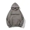 Moletom com Capuz de Veludo Estampado com Letras Estéreo Essentials Névoa Jaqueta Street Hip-Hop Juvenil Masculina e Feminina