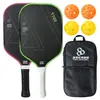 Conjunto de Raquetes de Pickleball de Fibra de Carbono T700 Textura de Tecido Fosco Tábua de Raquete de Pickleball Raquete Dedicada de Pickleball