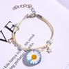 2025 Nuevo Estilo Pulsera Margarita Tejida a Mano de Dibujos Animados Frescos para Parejas, Mejores Amigos, Estudiantes Universitarios, Pulsera Linda