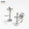 Pendientes de Acero de Titanio Acero Inoxidable 316 con Colgantes Tachonados de Diamantes de Zirconia, Diseño de Alta Gama, Piercing Labial que No se Desvanece