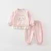 Conjunto para Bebé y Niño Pequeño Estilo Nuevo Primavera y Otoño Ropa para Bebé Niños y Niñas con Estilo Casual Versátil Sudadera Conjunto de Dos Piezas Otoño