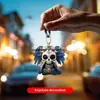Novo Estilo Pingente de Asa para Carro Ornamento Plano Retrô Africano Caveira Transfronteiriça Decoração de Carro em Acrílico