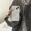 Capa de Celular Casual com Estrela de Strass para Iphone17Promax Adequada para Apple 16Pro Capa Macia 15Pro14Pro