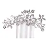 Pente de Flores de Noiva Venda Quente Transfronteiriça Penteado Diário Grampo de Cabelo Traseiro Princesa Brilhante Strass Acessórios de Cabelo Atacado