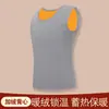 5 Chalecos Térmicos para Hombre con Forro Polar, Capa Interior Cálida, Chaleco sin Mangas de Color Sólido Ajustado