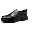 Sapatos Masculinos de Couro Solado Macio Resistente ao Desgaste Slip-on Formais para Negócios Sapatos Derby Casamento Trabalho Deslocamento Sapatos Masculinos Dropshipping