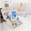 Colgantes de peces geniales, peces flácidos, peces que yacen planos de los residentes de Fondo de Bikini, accesorios para llaveros, overoles, Año Nuevo