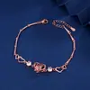 Venta caliente transfronteriza Pulsera de proyección de corazón torcido nueva diseño de nicho de personalidad femenina Pulsera de foto a color HD de 100 idiomas