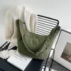 Bolsa de Hojaldre Casual Nueva Primavera 2025 Estilo Japonés Gran Capacidad Bolso de Hombro Cruzado para Mujer Bolsa para Clase y Viaje