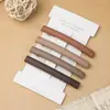Pinza para el Cabello de Primavera Mate Simple y Elegante para Mujer, Pinza Cuadrada de Acero con Resorte de Color Sólido para Peinados Semirecogidos