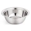 Acero inoxidable no magnético lavabo de drenaje perforado borde ancho lavabo multiusos lavabo engrosado para lavar arroz lavabo para frutas venta al por mayor fábrica de Chao'an