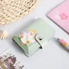 Novo Porta-Cartões de Gato de Desenho Animado Fofo para Mulheres, Mini Porta-Cartões Múltiplos Tendência Anti-Magnético Capa para Carteira de Motorista Estilo Ins