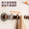 Gancho de puerta con ventosa, no requiere taladro, tendedero de carga fuerte, para puerta de entrada o lateral de armario, estante de almacenamiento de ropa