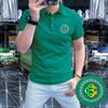 Verano 2025 Moda Europea de Alta Gama Lujo Ligero Calidad de Entidad Nuevo Estilo Logotipo Distintivo Camisa Polo de Manga Corta Transpirable para Hombre Lel