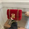 Bolsa Transversal de Veludo Bordado Estilo Coreano 2025 Nova Moda Tendência Casual Bolsa de Ombro Moda Transversal Pequena Quadrada para Mulheres