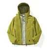 Kongshan Rain Chaqueta Impermeable Cortavientos Ligera Tres en Uno Ropa de Abrigo para Mujer Hombre Chaqueta Ligera de Montañismo