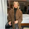 Moda europea y americana transfronteriza para mujer Chaqueta retro de gamuza superventas en AliExpress