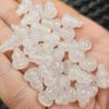 Calcedonia blanco hielo con agujero pasante calabaza jade cuentas sueltas ágata blanca calabaza tridimensional accesorios para pulsera collar cuentas