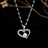 Nuevo estilo ins collar de plata joyería mujeres no se decolora simple alto sentido titanio acero collar mujeres fabricantes venta al por mayor