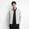 Jaqueta de alta qualidade com gola alta estilo Bershka, leve, masculina, elástica, à prova de vento e à prova d'água, para uso casual e de negócios.