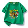 Ropa infantil de dibujos animados del equipo Wang Wang, una generación de niños, camiseta de manga corta de algodón, abrigo naranja, camiseta para bebé niño