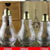 Adornos Creativos para Regalo al por Mayor Botellas de Bebida de 200ml Botellas de Té de Leche Botellas de Vidrio para Bebida con Forma de Bombilla 150ml Fabricante