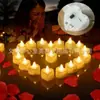 Vela Electrónica LED en Forma de Corazón para Cumpleaños, Confesión, Propuesta y Decoración, Luz Intermitente, Venta Caliente Transfronteriza