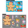 Pegatinas decorativas navideñas para vidrio, barra de caramelos navideña con diseño de hombre de dulces, pegatinas electrostáticas, productos navideños, pegatinas decorativas para ventanas de fiesta