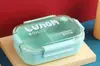 Lonchera separada para estudiante con tapa, lonchera para trabajador de oficina, lonchera elegante, recipiente para alimentos apto para microondas y calentable