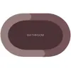 Alfombrilla Ovalada Simple de Tierra de Diatomeas para Baño y Entrada de WC, Felpudo Absorbente de Agua Antideslizante para Entrada, Alfombrilla de Piso al por Mayor