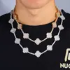 Hip-Hop Europeo y Americano Transfronterizo Plata S925 Moissanita Trébol de Cuatro Hojas Cadena de Tenis Joyería de Lujo Accesible Accesorios de Joyería de Alta Gama para Mujer